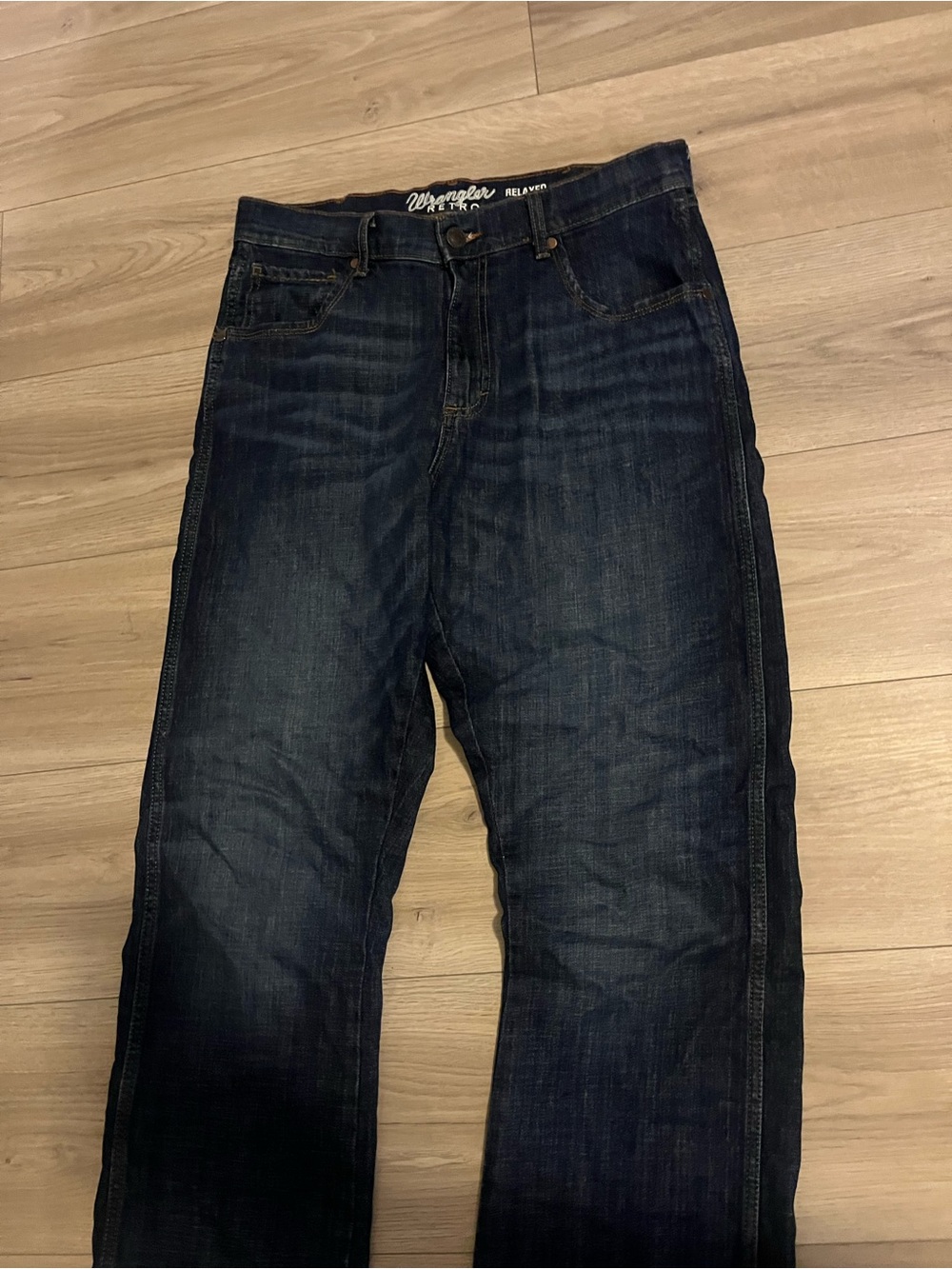 Wrangler Men’s Indigo Relaxed Fit Jeans